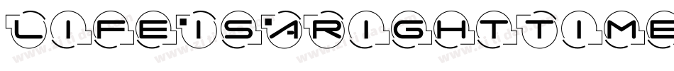 LifeIsARightTime-8dEg字体转换