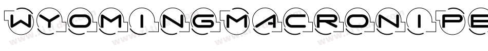 WyomingMacroniPegged字体转换