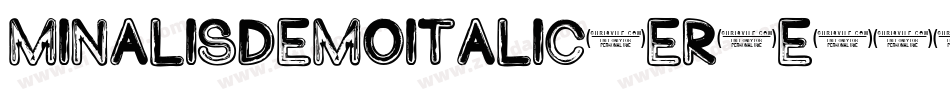 MinalisDemoItalic-eR5e字体转换 MinalisDemoItalic-eR5e字体转换