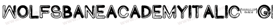 WolfsBaneAcademyItalic-GL6A字体转换