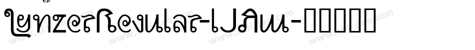 LynzerRegular-lJAw字体转换