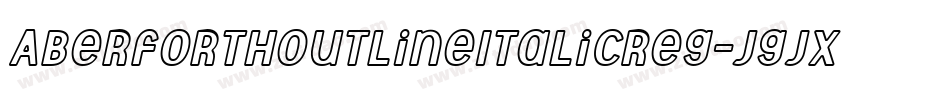 AberforthOutlineItalicReg-Jgjx字体转换