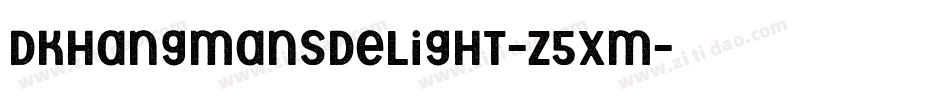 Dkhangmansdelight-Z5xm字体转换