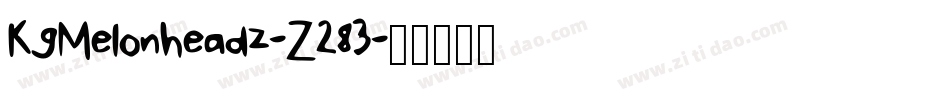 KgMelonheadz-Z283字体转换