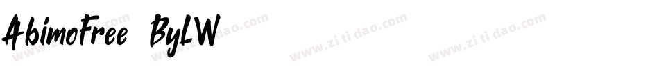 AbimoFree-4ByLW字体转换