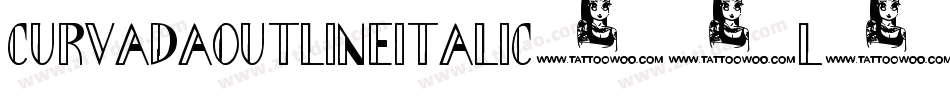 CurvadaOutlineItalic-8L0z字体转换