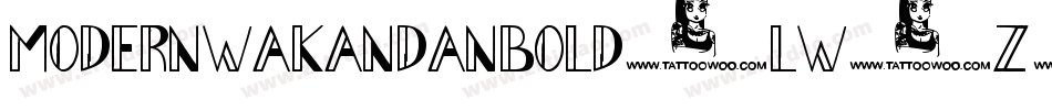 ModernWakandanBold-lW0Z字体转换 ModernWakandanBold-lW0Z字体转换