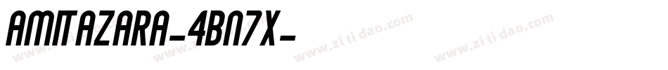Amitazara-4Bn7x字体转换