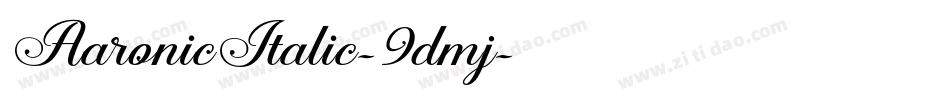 AaronicItalic-9dmj字体转换