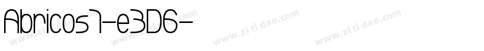 Abricos7-e3D6字体转换