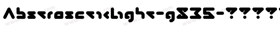 AbstrasctikLight-g8B5字体转换