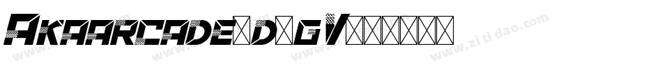Akaarcade-d9gV字体转换