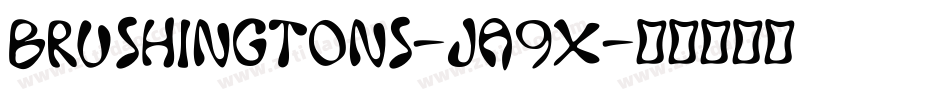 Brushingtons-JA9x字体转换