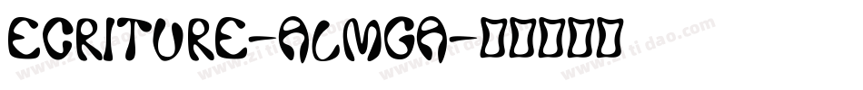 Ecriture-ALmgA字体转换
