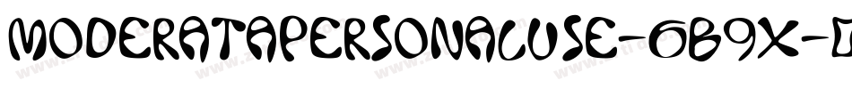ModerataPersonalUse-6B9x字体转换