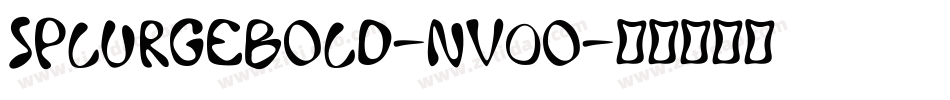 SplurgeBold-nv0O字体转换
