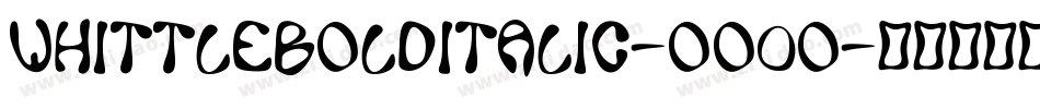 WhittleBoldItalic-oO0o字体转换