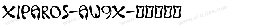 Xiparos-aw9x字体转换