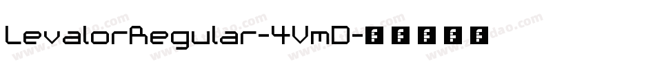 LevalorRegular-4VmD字体转换 LevalorRegular-4VmD字体转换