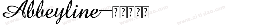 Abbeyline字体转换