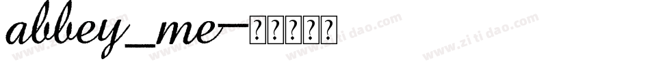 abbey_me字体转换