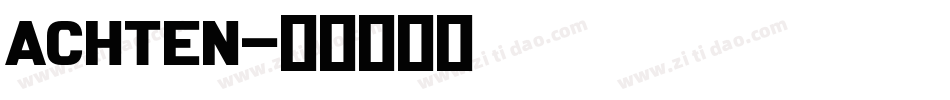 Achten字体转换