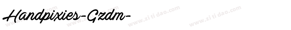 Handpixies-Gzdm字体转换