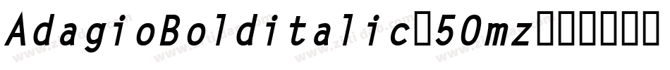 AdagioBolditalic-5Omz字体转换