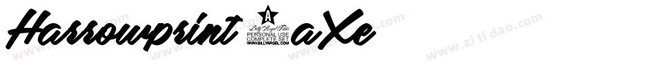 Harrowprint-1aXe字体转换