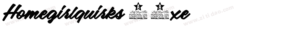 Homegirlquirks-20xe字体转换