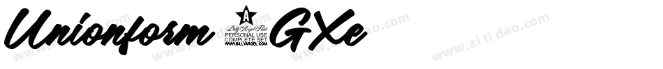 Unionform-1GXe字体转换 Unionform-1GXe字体转换