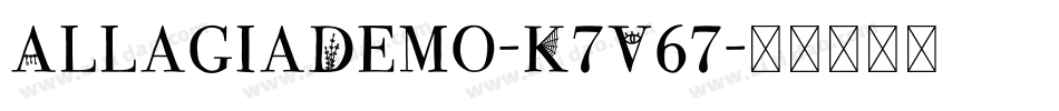 AllagiaDemo-K7V67字体转换