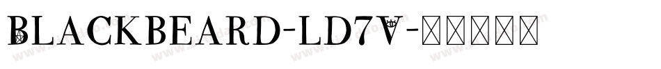 Blackbeard-ld7V字体转换