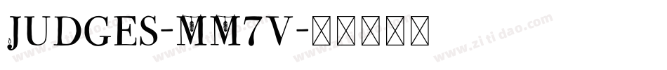 Judges-MM7v字体转换
