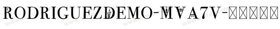 RodriguezDemo-MVA7v字体转换