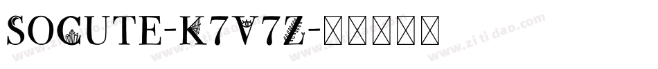 SoCute-K7V7Z字体转换