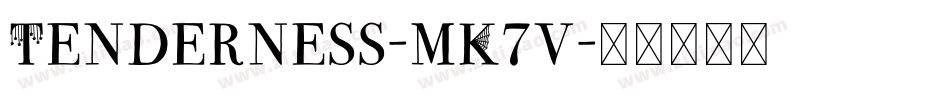 Tenderness-mK7v字体转换