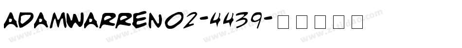AdamWarren02-4439字体转换