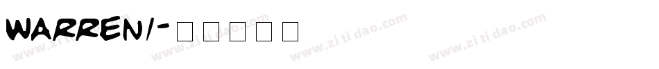 WARREN1字体转换