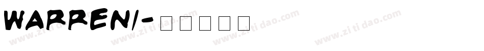 WARREN1字体转换