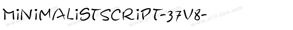 MinimalistScript-37V8字体转换