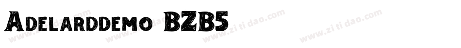 Adelarddemo-BZB5字体转换