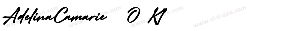 AdelinaCamarie-2O7Kl字体转换
