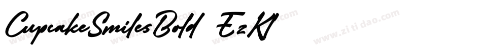 CupcakeSmilesBold-EzKl字体转换