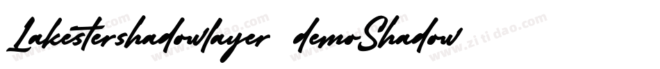 Lakestershadowlayer2demoShadow-BoKl字体转换