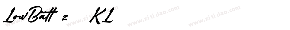 LowBatt-z88KL字体转换
