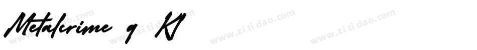 Metalcrime-q5Kl字体转换