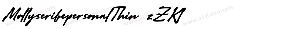 MollyserifepersonalThin-zZKl字体转换