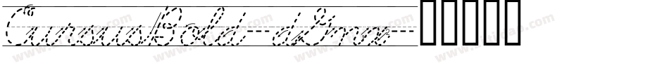 CursusBold-dGnx字体转换