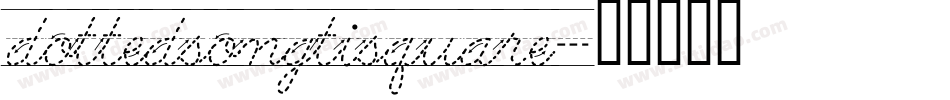 dottedsongtisquare字体转换
